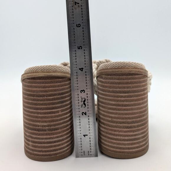 DV By Dolce Vita Roulette Block Heel Slide Sandal Women's Ivory Size US10 - Picture 4 of 6